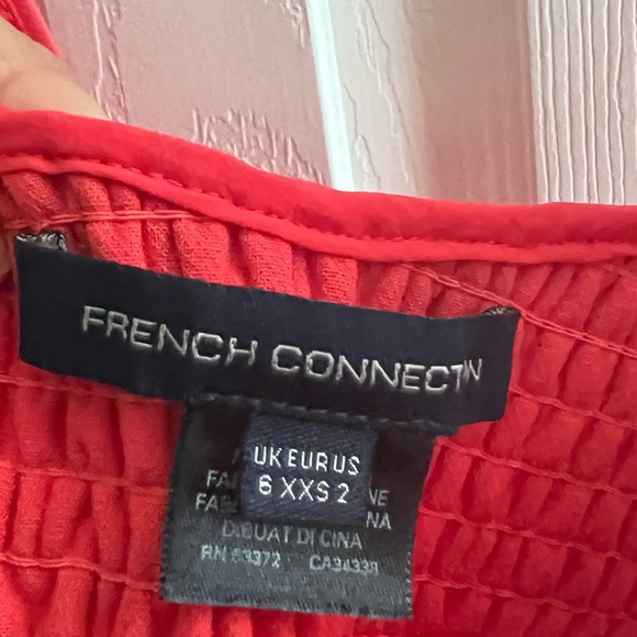 French Connection Whisper Cutout Back Dress in Hibiscus - Picture 10 of 11